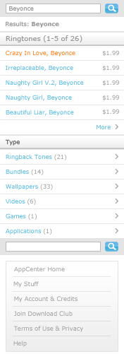 ATT AppCenter Search Results