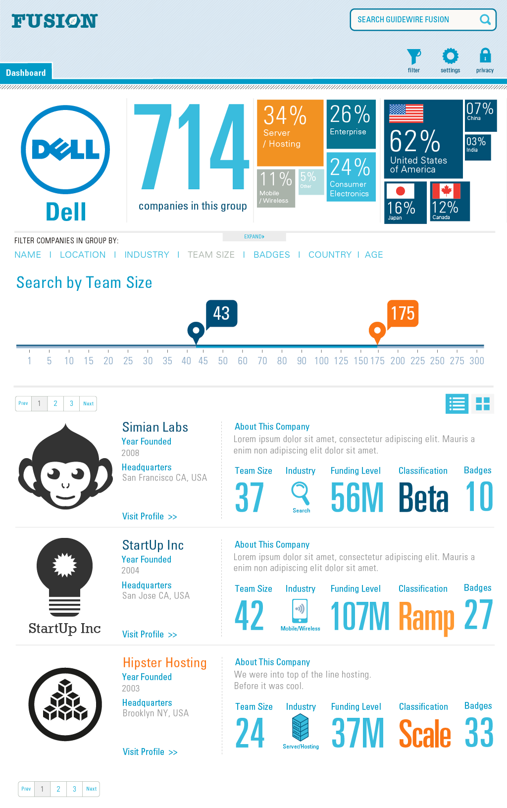 Filter Results by Team Size